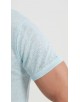 23501-07 T-shirt bleu ciel en lin