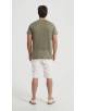 23501-09 T-shirt kaki en lin