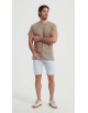 23501-12 T-shirt taupe en lin