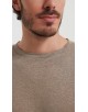 23501-12 T-shirt taupe en lin