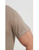 23501-12 T-shirt taupe en lin