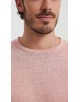 23501-14 T-shirt rose saumon en lin