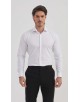 BAM-3307-3 Chemise en bambou tissu piqué - Blanc