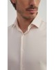 BAM-3390-4 Chemise en bambou tissu piqué - Champagne