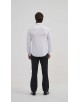 BAM-3390-5 Chemise en bambou à rayures sergé - Blanc