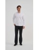 BAM-3390-5 Chemise en bambou à rayures sergé - Blanc