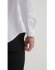 BAM-3390-5 Chemise en bambou à rayures sergé - Blanc
