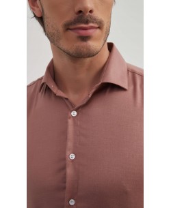 BAM-3390-7 Chemise en bambou - Terracotta