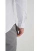 SLIM5050-1 Chemise nid d'abeille- Blanc