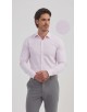 SLIM5050-2 Chemise nid d'abeille- Rose