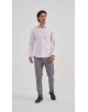 SLIM5050-2 Chemise nid d'abeille- Rose