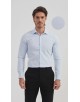 SLIM5050-3 Chemise nid d'abeille- Ciel