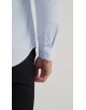SLIM5050-3 Chemise nid d'abeille- Ciel