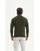 YE-6735-217 Pull Cashmere Touch col cheminée - Kaki