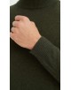YE-6735-217 Pull Cashmere Touch col cheminée - Kaki