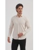 BAM-3390-4 Chemise en bambou tissu piqué - Champagne
