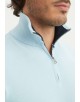 YE-6701-02 Col camionneur coton - Bleu ciel