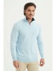 YE-6701-02 Col camionneur coton - Bleu ciel