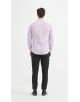 SLIM1009-24 Chemise unie parme en slim fit