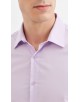 SLIM1009-24 Chemise unie parme en slim fit
