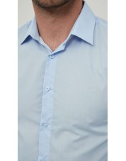 SLIM1009-78 Chemise bleu ciel slim fit