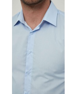 SLIM1009-78 Chemise bleu ciel slim fit