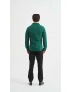 SLIM1009-82 Chemise unie vert foncé en slim fit