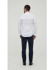 SLIM1009-99 Chemise unie blanche en slim fit