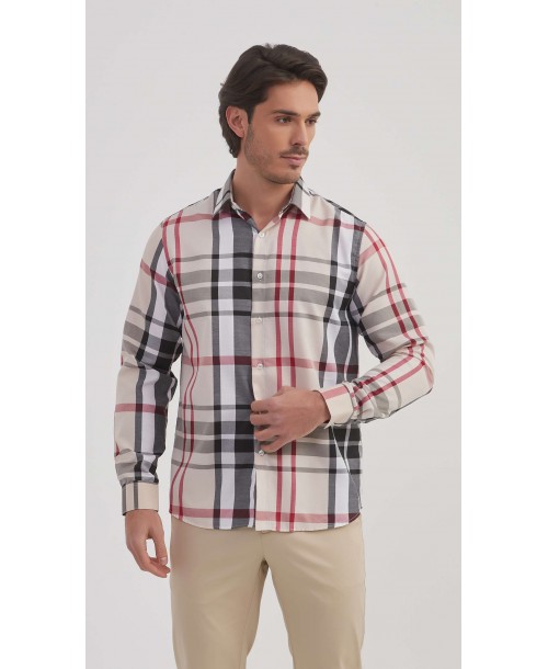 1506235-1 Chemise carreaux TARTAN coupe confort