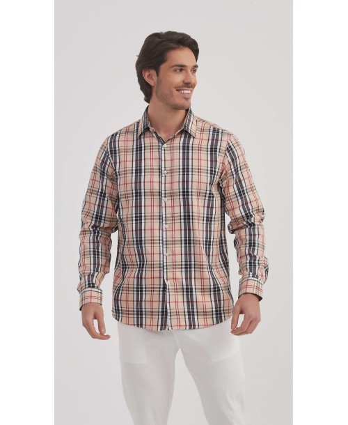 1506235-2 Chemise carreaux TARTAN coupe confort
