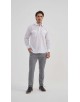 YE-2009L Chemise pilote blanche en confort fit
