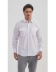 YE-2009L Chemise pilote blanche en confort fit