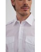 YE-2009L Chemise pilote blanche en confort fit