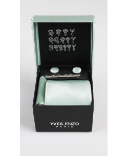 CC-056 Coffret cravate vert sauge
