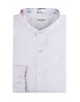 ENZO-116-02 Chemise col mao - Blanc