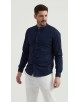 ENZO-116-04 Chemise col mao - Marine