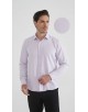  R002-04 Camisa corte recto en algodón piqué - Lila