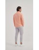  R002-44 Chemise coupe droite en coton piqué - Orange