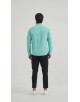  R002-47 Chemise coupe droite en coton piqué - Vert