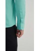  R002-47 Chemise coupe droite en coton piqué - Vert