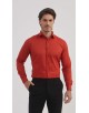SAT200-113 Chemise terracotta en confort fit