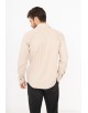 SAT200-163 Chemise beige en confort fit