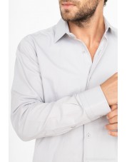 SAT200-96 Chemise grise en confort fit