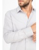 SAT200-96 Chemise grise en confort fit