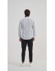 SLIM5154-5 Chemise à rayures bleues et vertes slim fit