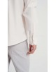 T60-21 Chemise piqué ivoire en slim fit