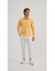 T60-43 Chemise piqué jaune slim fit
