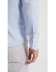 T60-06 Chemise piqué bleu ciel slim fit