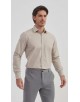 YE-284 Chemise unie coupe confort - Beige