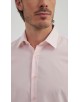 YE-285 Chemise unie coupe confort - Rose